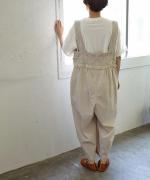 ハンドスモッキングコットンポプリン　サロペット